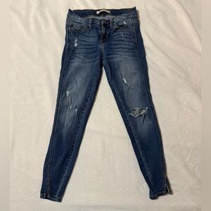 KanCan Women's Sz 1  Jeans Kc8086 Twisted Seam Designer Los Angeles Distressed